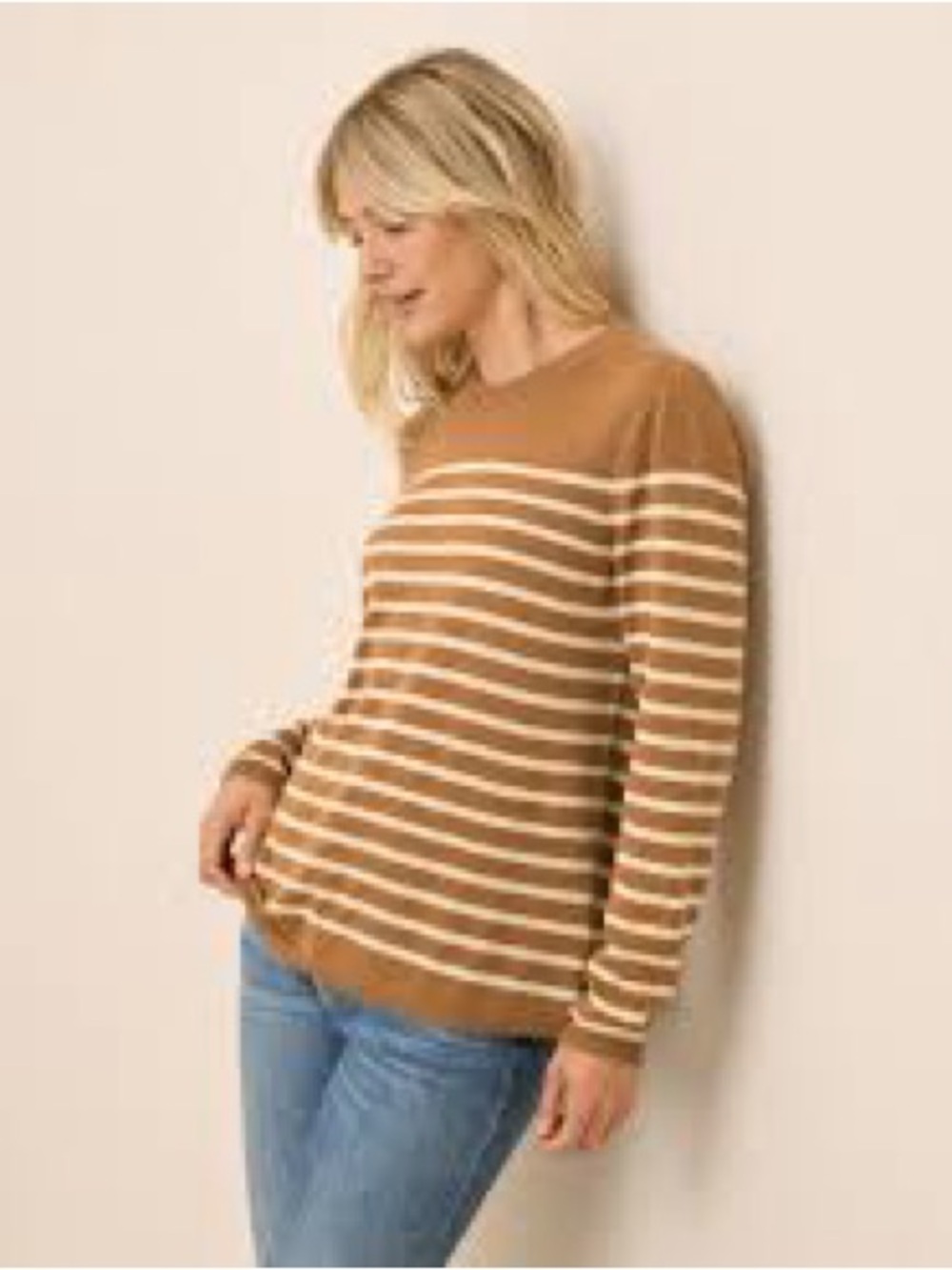 Pact Organic Cotton Striped Sweater Sz XS